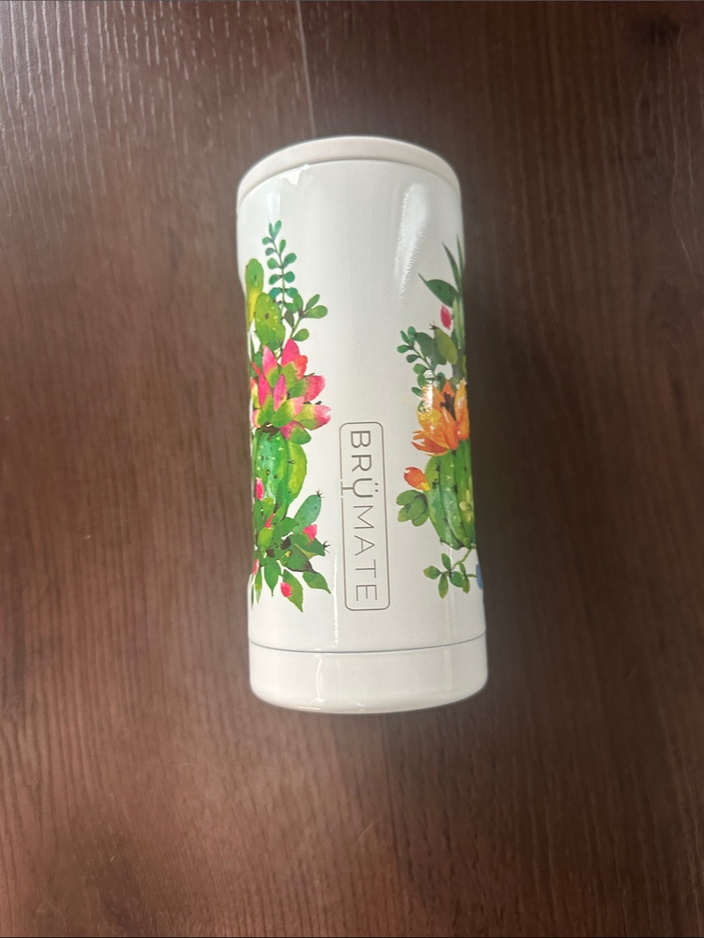 BrüMate White Cactus Floral Insulated Tumbler